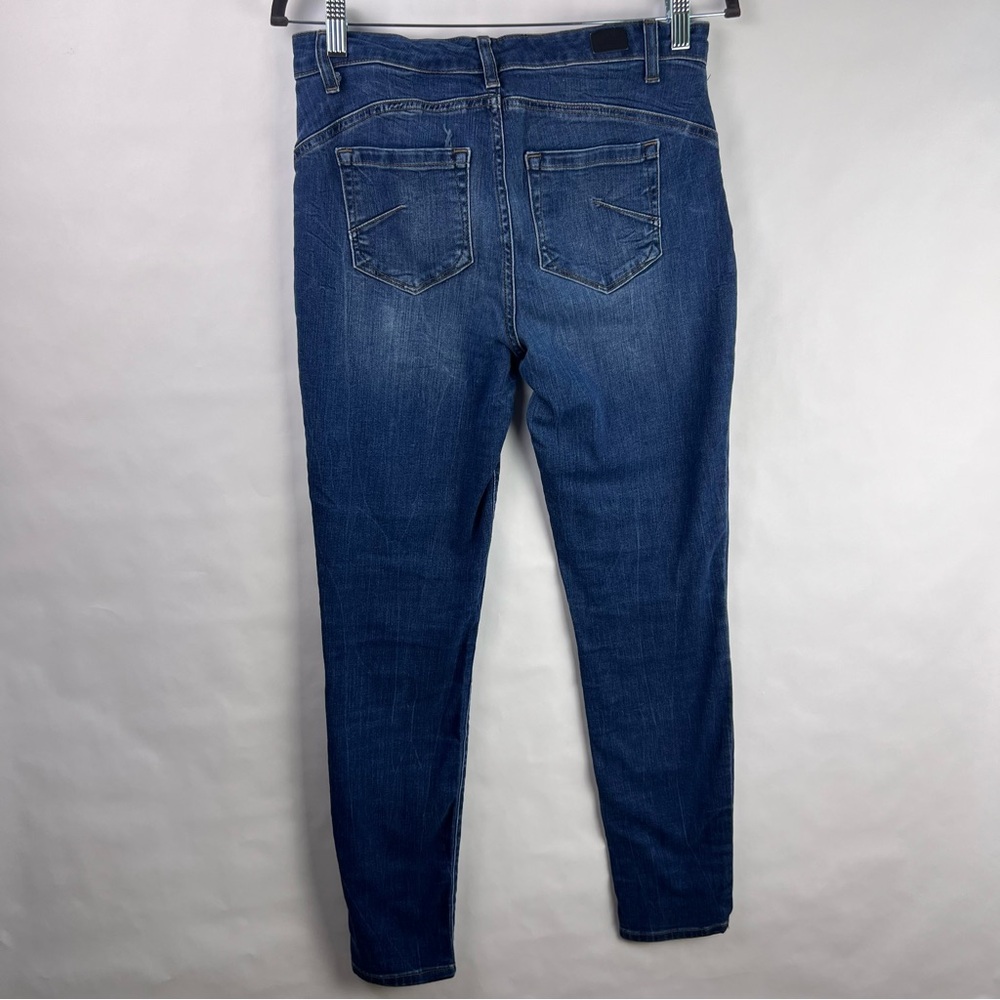 Jones New York Madison Skinny Jeans Blue Denim Mid Rise Stretch Size 6 - Picture 7 of 10